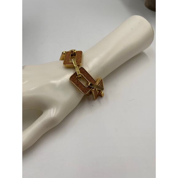 Kate Spade New York Cork City Gold Tone Link Reversible Bracelet - Picture 2 of 12